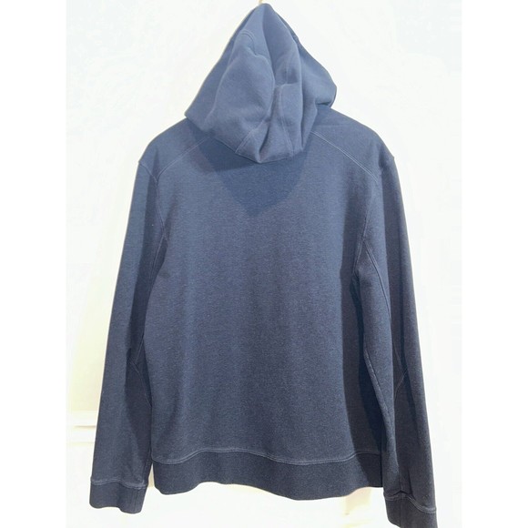 $128 Lululemon Mens Full Zip Up Hoodie Jacket Sz M Hooded Navy Blue Heather - Picture 8 of 14